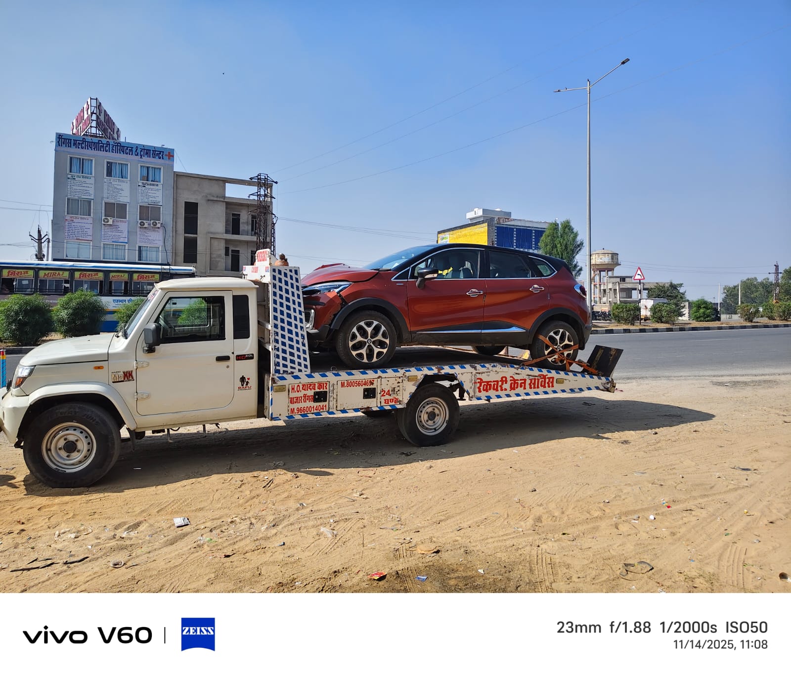 Yadav Recovery crane services in Jaipur